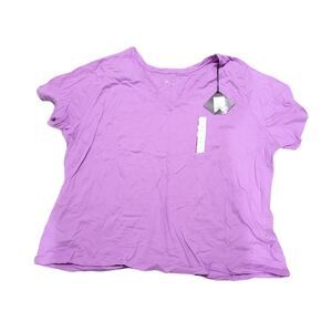 Ava & Viv Purple V-Neck T-Shirt Size 4X New with tags!